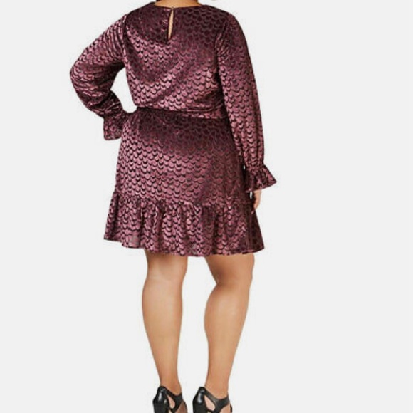 MICHAEL by Michael Kors - Blk/Cordovan Cocktail Dress (New With Tag) - Picture 2 of 3